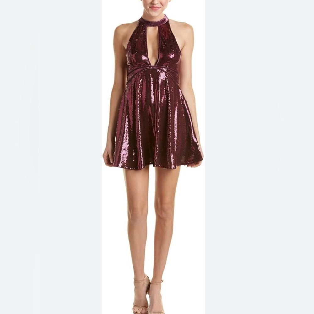 Free people film noir sequin mini dress